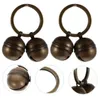 Halsbanden 2 sets Luide kraag Bells Sleutelhouder voor riemtraining Huisdierhangeraccessoires