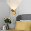 Scandinavian Gold Villa Hotel Decorative Wall Light European Vintage Coffee Corridor Stairway Lighting White Bedroom LED Lamps HKD230824