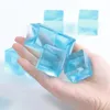 Новая игрушечная игрушка Mini Squishy Toys Mochi Ice Block Press Ball Toy Kawaii прозрачный куб кошачьи лапа