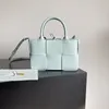 Borsa tote firmata Arco Borsa a tracolla da donna in pelle di agnello con specchio Borsa a tracolla piccola di alta qualità Borsa da sposa marrone bianca per feste di moda con scatola