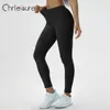 Yoga outfit chrleisure 5 färger byxor kvinnor sexig v rumpa push up fitness hög midja gym träning kvinnliga sport leggings 230824