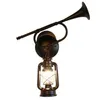 Wall Lamp Retro American Rural Creative Iron Restaurant Aisle Antique Musical Instrument Kerosene