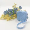 10pcs Coin Purses Silicone Plain Square Short Zipper Wallet With Wrist Mix Color