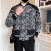 2023 Herfst Camouflage Patchwork Bomberjack Mannen Sociale Streetwear Casual Jassen mannelijke Losse Business Uitloper Windjack