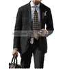 Men's Suits Blazers Linen Men Smart Causal Regular Fit 2 Pieces Male Elegant Blazer Sets Coat Clothing Split Pants Latest Design For 230824