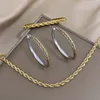 Bracciale FLASHBUY Braccialetti semplici intrecciati color oro in acciaio inossidabile per le donne Regalo di gioielli impermeabili dal design unico alla moda 230824