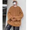 Männer Hoodies Herbst Oversize Baumwolle Gewaschen Männer Vintage Sweatshirts Mode Straße Hohe Qualität Baggy Pullover Tops Kleidung Männlich 5XL