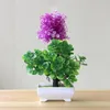 Decoratieve Bloemen Kunstbloem Ingemaakte Pijnboom Thuis Feestdecoratie Desktop Ornament Groene Planten Simulatie Bonsai Kunst Rekwisieten