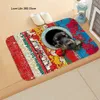 Alfombra 3D Animal Perro Impreso Felpudo Dormitorio Sala de estar Piso Baño Antideslizante Alfombra larga Marmoleado Entrada a la casa 40x60cm 230825