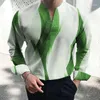 T-shirts pour hommes Confortable Mode Hommes T-shirt Blouse Respirant Business Robe sans col Formelle Grande Taille À Manches Longues