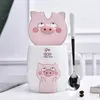 Mugs Creative Cute Piggy Ceramic Mug Cartoon Cup With Lid Spoon Coffee Tea And Students Drinkware Gift