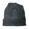 Bonnet / Skull Caps Cool Bonnet Homme Hiver Chaud Tricoté Chapeau Cthulhu Mythos Lovecraft Horreur Grands Anciens Skullies Bonnets Casquettes Pour Hommes Femmes L0825