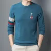 Tasarımcı Erkek Sweaters Yeni yüksek kaliteli marka örgü pamuklu kazak jumper kazak erkek giyim