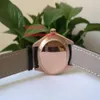 Высококачественные роскошные наручные часы Cellini Date Watches Men's 39 мм 18K Rose Gold 50515 Black Fress New Mechanical Mens261c