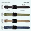 Horlogebanden Hemsut Canvas Quick Release Premium Denim Blue Tweedelige banden Matt stalen gesp 20 mm 22 mm 24 mm 230825
