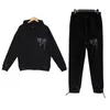 Survêtements pour hommes Nouveaux hommes Sports Toppants Mens Costume noir Sweats à capuche et pantalons Design de mode Vêtements Bleu Costumes de jogging Pull Plus Taille Designer Swea