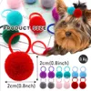 Cat Costumes 10PCS Dog Hair Bows Ball Colorful Fashion for Small Dogs Bulk Pet Grooming Puppy Accessories Supplies 230825