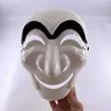 Cosplay Famous Film Money Heist Props Accessories Lysande masker Lyser upp i den mörka natten för Halloween LED -masker HKD230825 HKD230825