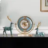 テーブルクロックリビングルームラグジュアリーノルディッククリエイティブベッドルームモダンなデスクトップホームオロログオダスクリバニアヴィンテージ装飾