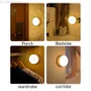 Sensor de movimento luz led usb nightlights lâmpada recarregável para cozinha quarto escadas armário corredor guarda-roupa luz noturna hkd230824