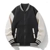 Men's Jackets 2023 Y2K Baseball Coat Fashion Casual Collar Panel Color Youth Design Bomber Jacket Uniform