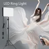 Overige flitsaccessoires LED-vullamp Videolichtpaneel Tweekleurig 3000k 6500k Pografieverlichting Livestream P o Studio met statief 230825