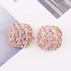 Stud Oorbellen LUBOV 2023 Koreaanse Vintage Geometrische Voor Vrouwen Meisjes BOHO Hars Brincos Mode Schildpad Sieraden