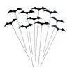 Festive Supplies 10/20pcs Halloween Cake Toppers DIY Bat Cupcake Topper Cartoon Bats Decor Kids Festival Party Baking Decorations