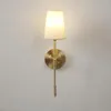 Lampade da parete Lampada in bronzo nordico per specchio da bagno Camera da letto Corridoio Scale Sconce moderna Apparecchio per interni Luci a LED decorative