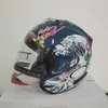 Kaski motocyklowe 3 Oriental Dragon Half Hełm Mężczyźni i kobiety w terenie letnie wyścigi wyścigowe górskie casco capacete