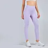 Yoga Outfit 13 Colors NWT Women HR Leggings 24" Inseam Thick Fabric Gym Skinny Pants Stretch Fitness 230824