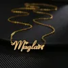 Hanger Kettingen Gepersonaliseerde Naam Ketting Voor Vrouwen Goud Roestvrij Staal Aangepaste Brief Kristal Vlinder Choker Sieraden Geschenken 230825