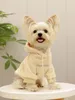 Hundebekleidung Kapuzenpullover Pomeranian Teddy Warmer Mantel Kleidung für kleine Hunde Winter Heimtierbedarf Hunde-Sweatshirts 230825