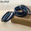 Bracelet Bilandi bijoux de mode haute qualité Tube en plastique intérieur Bracelet en Silicone tendance bleu Bracelet pour femmes 230824