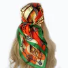 Schals Seidenschal Scarftop Headwraps Für Frauen Vintage Vier Jahreszeiten Haar Schal 9090 cm Hijab Foulard Bandana Femme Kopftuch 230825
