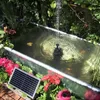 Trädgårdsdekorationer Solar Pond Pump 10W Bird Bath Fountain Floating Water With Nozles Powered for Ponds Pool