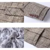 Men's Suits Fashion Men Gentle Plaid Lapel Slim Fit Jacket Coat One Button Prom For Big N Tall Rain Gear Vest And Pants