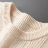 Men's Sweaters Autumn And Winter Casual Long-Sleeved Round Neck Warm Wool Bottoming Shirt Solid Color Twisted Cashmere Sweater