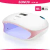 Essiccatore per unghie SUNUV SUN4S/4 Lampada per unghie 48W UV LED Asciugatore per unghie per polimerizzare i gel Smalto con sensore intelligente Attrezzature per salone di manicure per unghie Marchio 230824