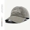 Vintage Made Los Angeless Caps Fashion Letter Embroidery Washed Baseball Cap Soft Flat Women's Casquette