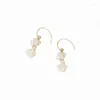 Dangle Earrings ROPUHOV 2023 White Moonlight Natural Baroque Shaped Pearl Design Irregular Geometric French Vintage Jewelry For Women