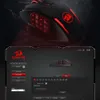 REDRAGON IMPACT M908 USB WIRED RGB GAMING MOUSE 12400 DPI 17ボタンプログラム可能なゲーム光学マウスバックライトラップトップPCコンピューターQ230825