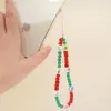 Bracelets à maillons Go2Boho, chaîne Mobile Cube cristal perlé Heishi lanière bijoux mode sangle de téléphone cadeau d'année