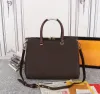 TOP Designer Femmes Fourre-tout Sac de luxe Pallas Sacs à main Sacs à bandoulière de qualité supérieure Lettres de fleurs en cuir Crossbody Dames Mode Sacs à main de maquillage à carreaux