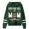Women's Hoodies Lovely Pink Squirrel Mommy Hoodie Cartoon Kawaii Clothes Retro 90s Trend Clothing Vintage Animal Graphic Hoody Harajuku