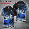 Tornado Bowling and Pins Индивидуальное название 3D Printed Men's Men's Polo Root