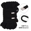 Giocattoli per adulti 10M 8MM Addensare Shibari Art Rope Bondage Schiavo Restraint Sesso per coppie Hogtie Fetish Harness Giochi Prezzo all'ingrosso 230824