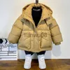 Down Coat Boys Winter Coats 2023 New Thickened Cotton Down Jacket Junior Children Warm Zipper Hooded Costume Korean Bread Coat For 316Y x0825