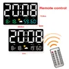 Rectangle LED Oversize Screen Alarm Clock Temperature Humidity Week Date Digital Display Wall Clock Days Countdown Timing Clocks HKD230825 HKD230825