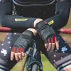 Guantes de ciclismo ROCKBROS Pantalla táctil Ciclismo Guantes de bicicleta Otoño Primavera MTB Bicicleta Bicicleta Guantes GEL Pad A prueba de golpes Medio dedo Mittens Guantes 230825